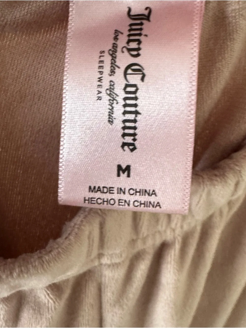 Juicy Couture Two Piece Velour Pajama Set